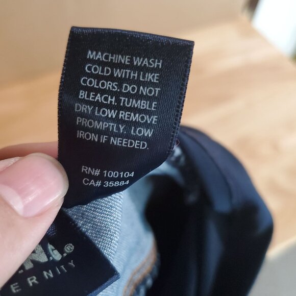 S.O.N.G. Jeans Womens Medium Blue Maternity Distressed Full Panel Skinny - Picture 3 of 9